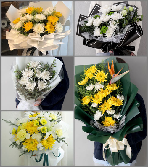 福建福州平潭县芦洋乡白事花束代送